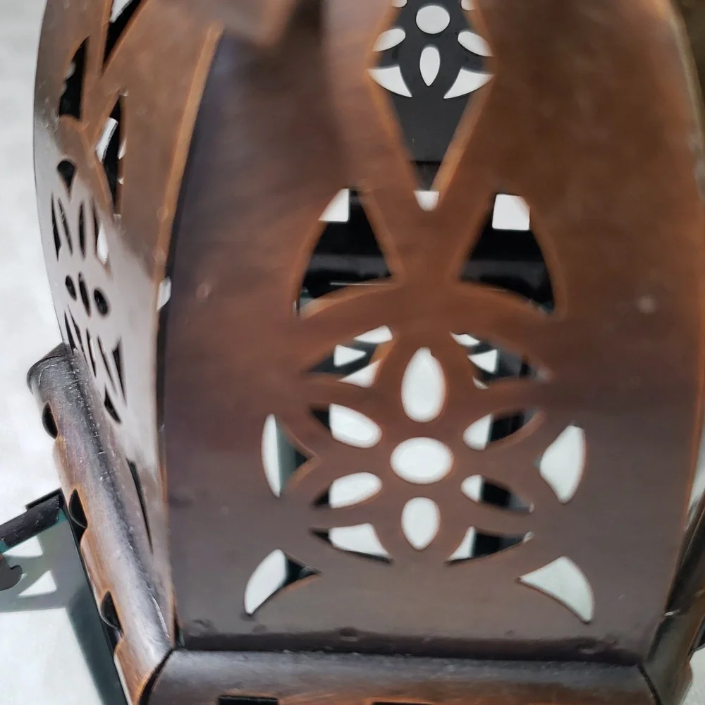 Hanging Lantern Hexagon Bottom Domed Top